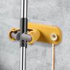 Mop Holder Wall Mount Mop Hanger Traceless Space-Saving Adhesive Clip Cleaning Tool Storage For Workshop Commercial Kitchen RV