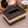 High Quality Leather Tissue Box Napkin Holder Paper Case Bathroom Tissue Box Cover Car Napkin Storage Modern Toilet Paper Box
