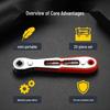 90-Degree Mini Ratchet Screwdriver and Bit Set for Tight Spaces