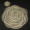 Hollow Rose PVC Non-slip Table Mat Cup Mat Restaurant Hotel Decoration Plate Mat
