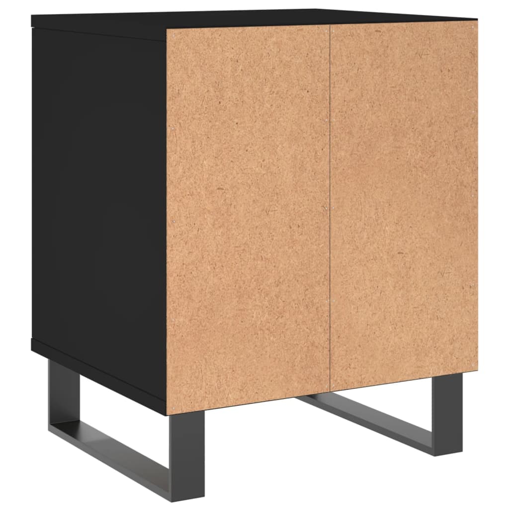 Nightstands (2 pcs) Black 40 x 35 x 50 cm Engineered Wood