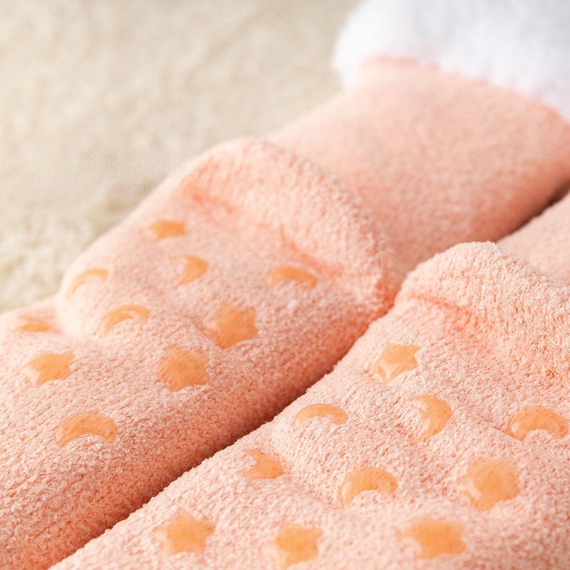 Women's Fleece-Lined Lambswool Home Socks - Warm, Thick, Cozy for Winter & Christmas