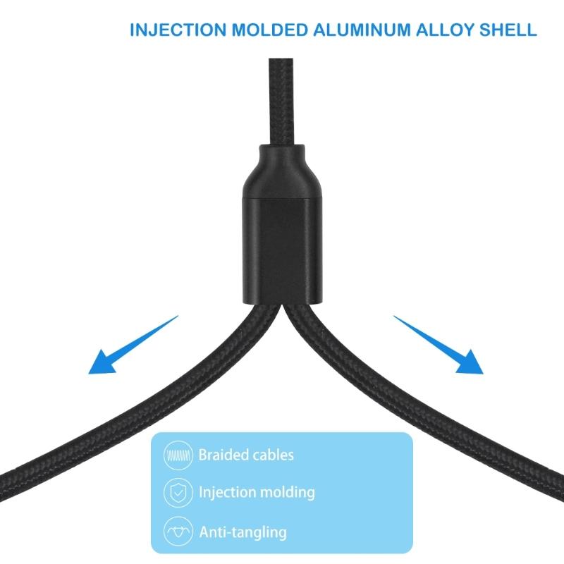 2RCA Female to XLR Male Converter Cable Professional Sound Connector 30cm Length Nylon Texture for Speaker