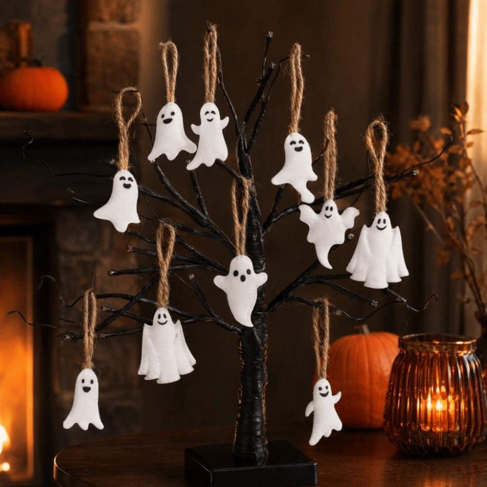 24PCS Halloween Party Halloween Ghost Hanging Decoration Halloween Home Festival Decor