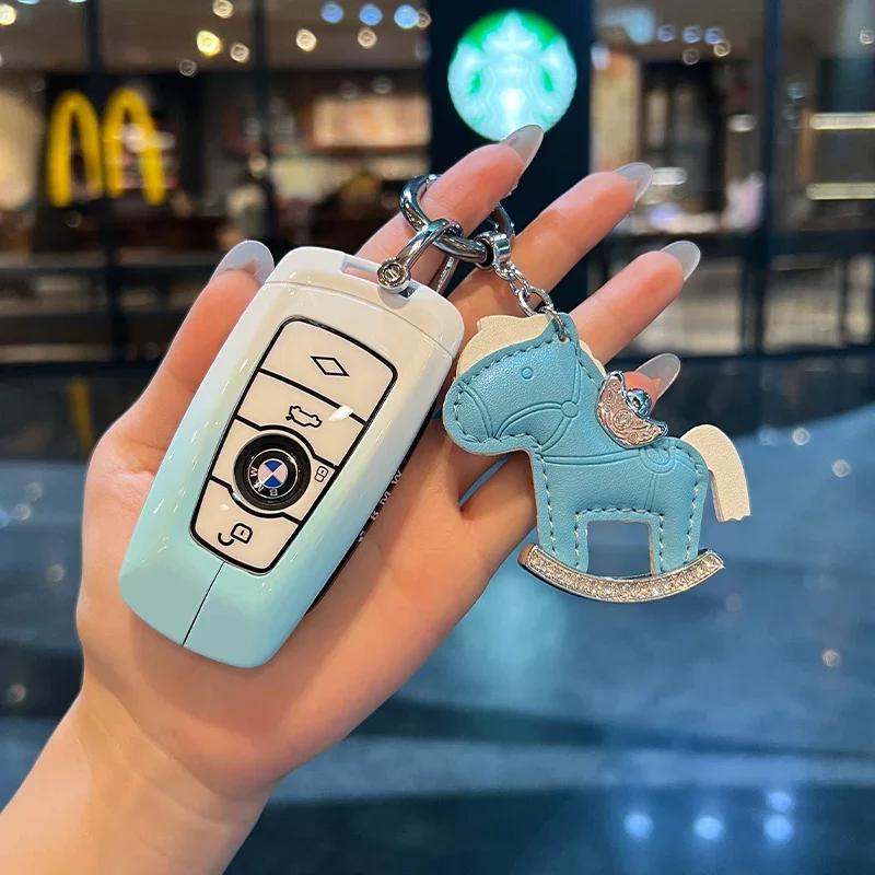 Remote Car Key Cover Keychain Key Case For BMW X1 X3 X4 X5 X6 Series 1 2 3 5 7 G20 G02 G05 G31 G23 F34 F15 F40 IX3 xs9