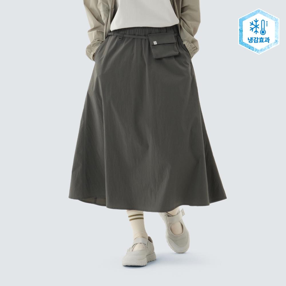 [Snowpeak] Root Flare Long Skirt Rustic Khaki (S26MWRSK61) 70(S)