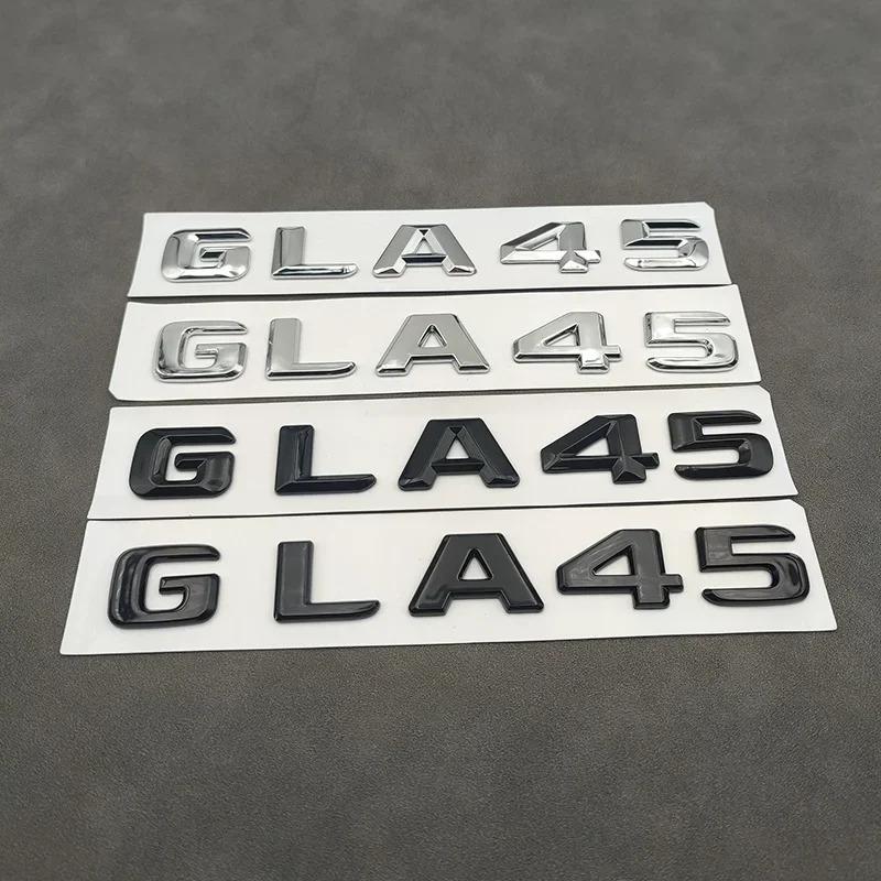 Logo Cromato ABS 3D GLA 45 GLA45 Lettere Emblema Badge Adesivo per Bagagliaio Auto per Mercedes Benz GLA45 AMG W156 X156 H547 Accessori PQ7