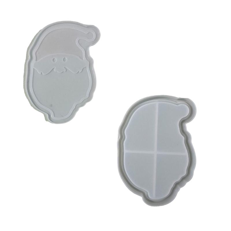 Christmas Theme Quicksand Silicone Molds Epoxy Resin Casting Mold DIY Craft Keychain Pendant Mold Handmade Jewelry Tool