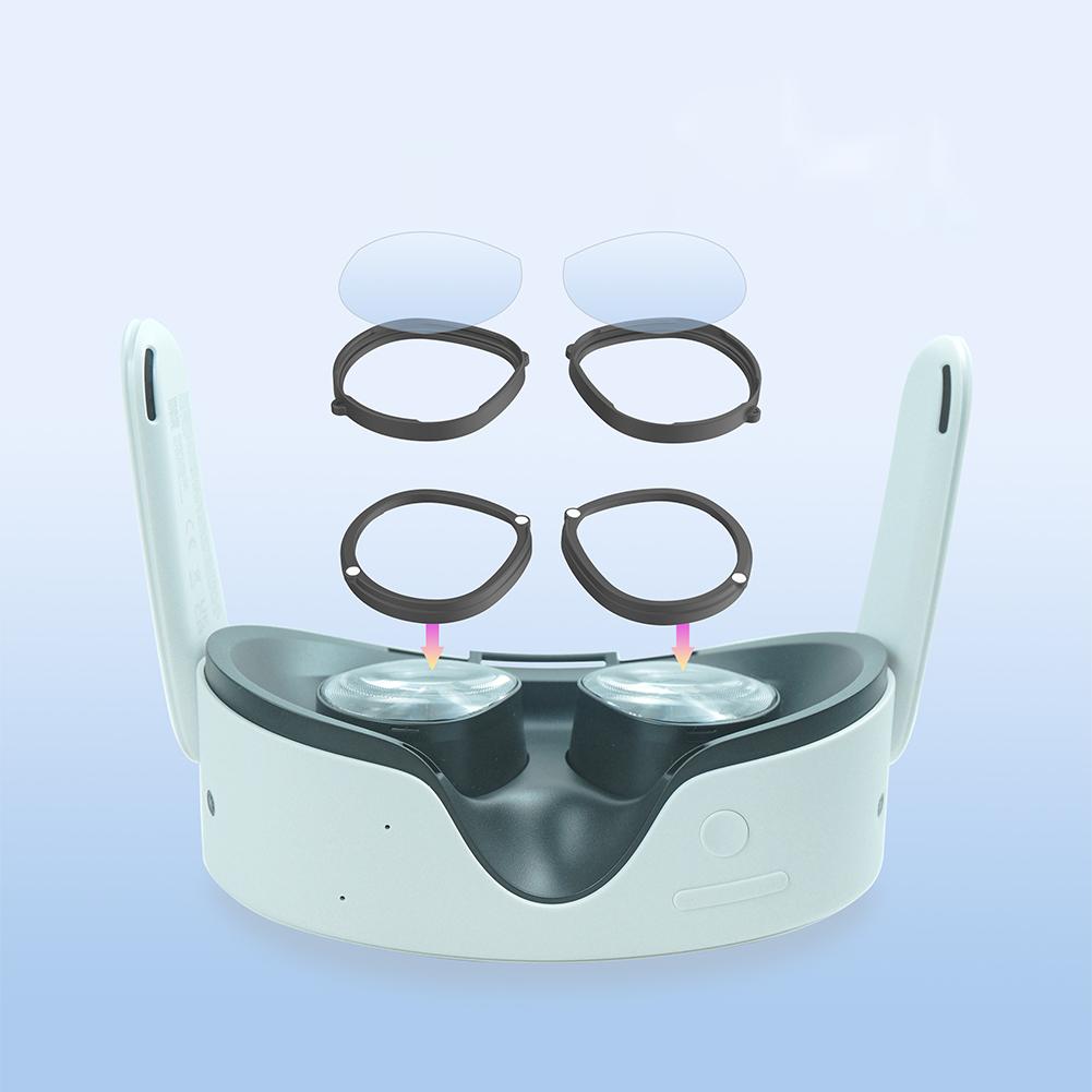 For Meta Quest 3S VR Glasses Magnetic Lens Protector Anti-Scratch Glasses Spacer Protector Anti-Blue Light Lenses For Quest 3S