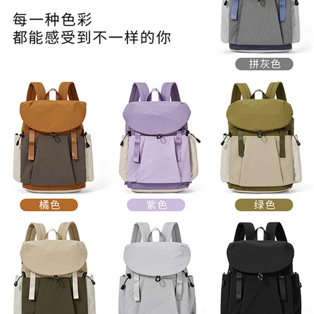 Schoolbag light luxury schoolbag junior high school students lightweight burden reduction waterproof large capacity high school students college