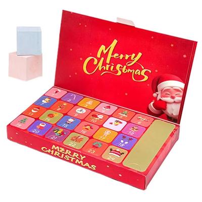 ABGR-Party Christmas Calendar Countdown Crystal Calendar Rock Stone Theme 24 Boxes Holiday Kids Girls Stocking Stuffers