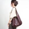 Cross-border Guangzhou First Layer Tree Paste Vegetable Tanned Cowhide Hobo Simple Large-capacity Tote Bag Premium Underarm Shoulder Bag