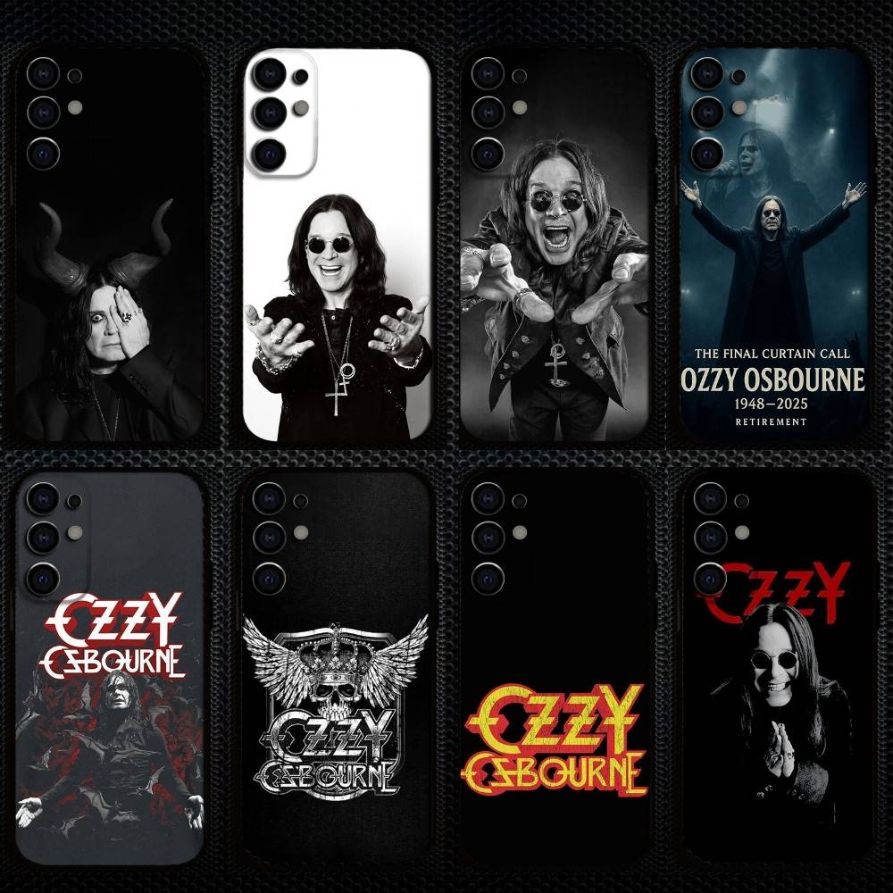 Custodia per Telefono Rock Singer O-Ozzy O-Osbourne Per Samsung S25,S24,S23,S22,S21,S20,Plus,Fe,Lite,Altri Copertura Morbida Nera