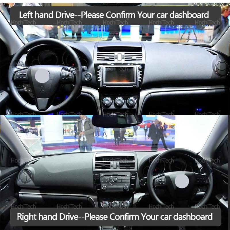 Car Dashmat Dashboard Cover Suede Leather Dash Mat Pad Sunshade for Mazda 6 GH Atenza 2008-2013 2009 2010 2011 2012 Wagon