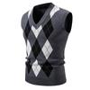 Autumn Mens Knitwear Vest V Neck Sleeveless Casual Slim Fit Pullover Knitted Sweater Outdoor Streetwear Casual Tank Tops