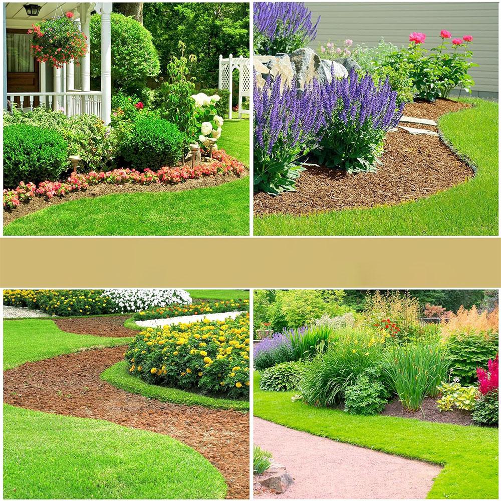 Half Moon Edger with Handle Manual Saw Tooth Step Edging Shovel for Grass Lawn Trimming Garden Or Si