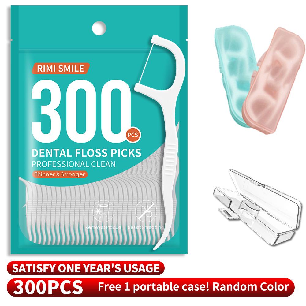 

300/600/1200PCS dental floss stick, interdental brush - (comes with 1 dental floss box) - suitable for oral hygiene and dental c