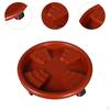 Garden Rolling Plant Stand with Wheels Multipurpose Convenient Round Flower Pot Mover Saucer