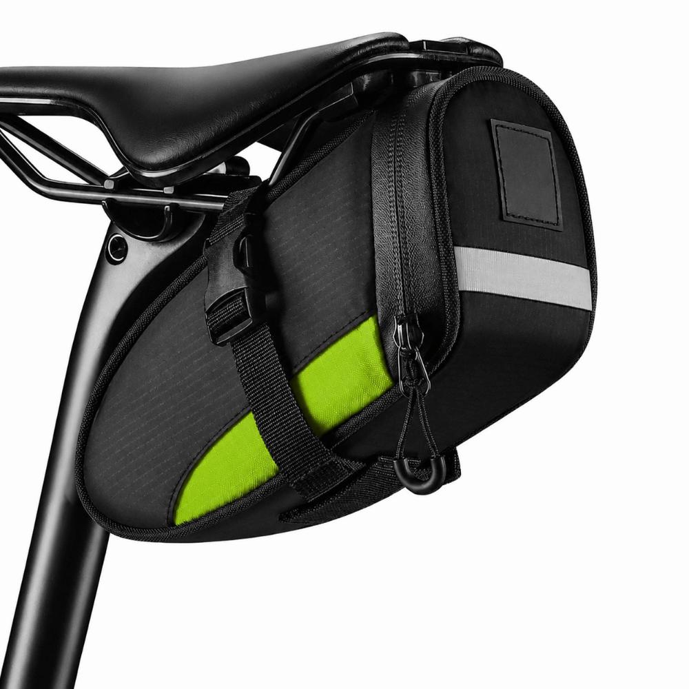 1.2L Capacity Bike Saddle Bag Waterproof Cycle Storage Bag Cycling Tail Bag  Under Seat Storage