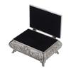Vintage Style Rose Flower Carved Zinc Alloy Jewelry Box Case Jewellery Storage
