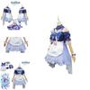 Genshin Impact Sangonomiya Kokomi Maid Cosplay Costume For Role Play And Halloween