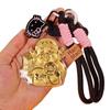 Lucky Cat Gold Pendant & Keychain Charm - God of Wealth Promotion Gift