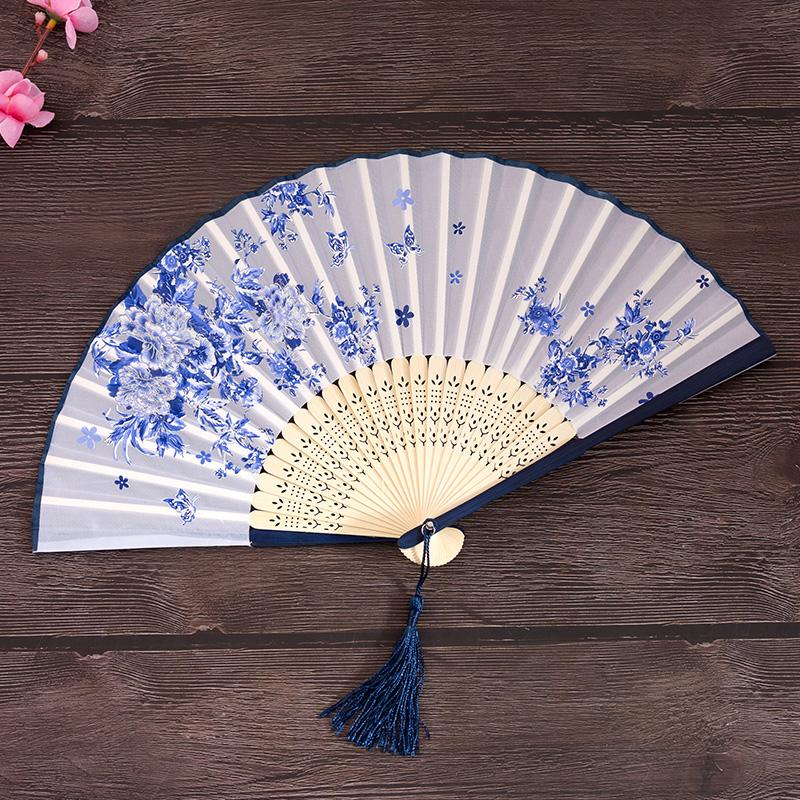 Summer Japanese-Style Cherry Blossom Hanfu Dance Chinese Style Folding Fan