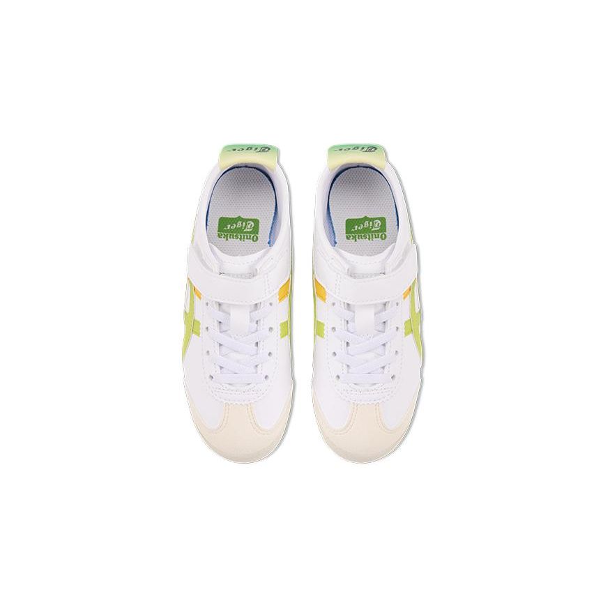 Onitsuka Tiger Mexico 66 Non-Slip Durable Low-Top Casual Shoes Kids sneaker White Green 1184A217-101