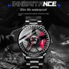 SVJ Watch Men's Wheel Hub Stereo Brake Hollow S1 Racing Car Modified Black Technology Waterproof