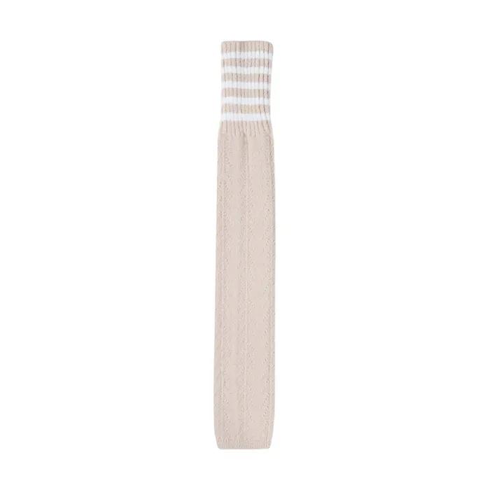 One-Side Button Leg Warmers [Oatmeal]