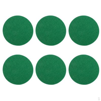 Almohadillas de fieltro para empujadores, juego de 6, verdes, 60 mm/74 mm/94 mm