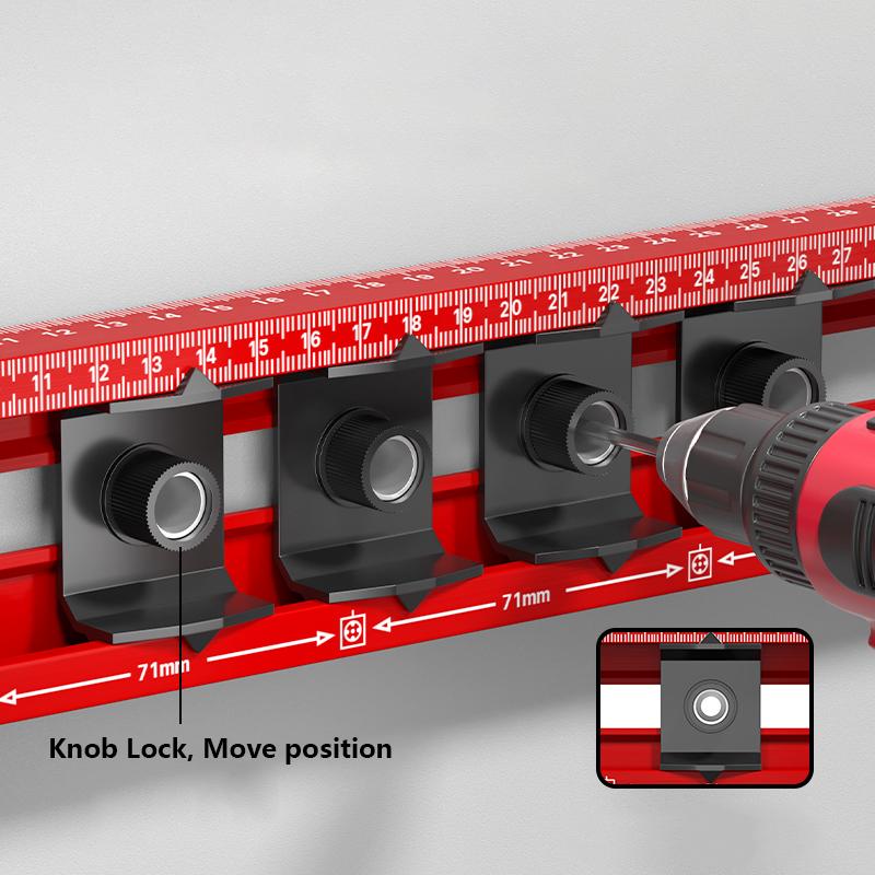 1Pc Picture Hanging Positioning Leveling Ruler, Wall Hanging Kit with Punching Positioning Measuring Ruler For Walls & Frames