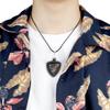 Musiin Guitar Pick Holder Necklace compatible with Fender Dunlop Triangle easy suitable for players of various showcasing your unique musical taste