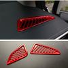 For TOYOTA COROLLA - Dashboard Air Vent Cover Trim Bright red 2pcs