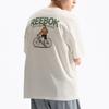 Reebok American Style Comfortable Versatile Loose Fit Crew Neck Soft Short Sleeve T-Shirt Unisex Tops White 24SRM435UGW1