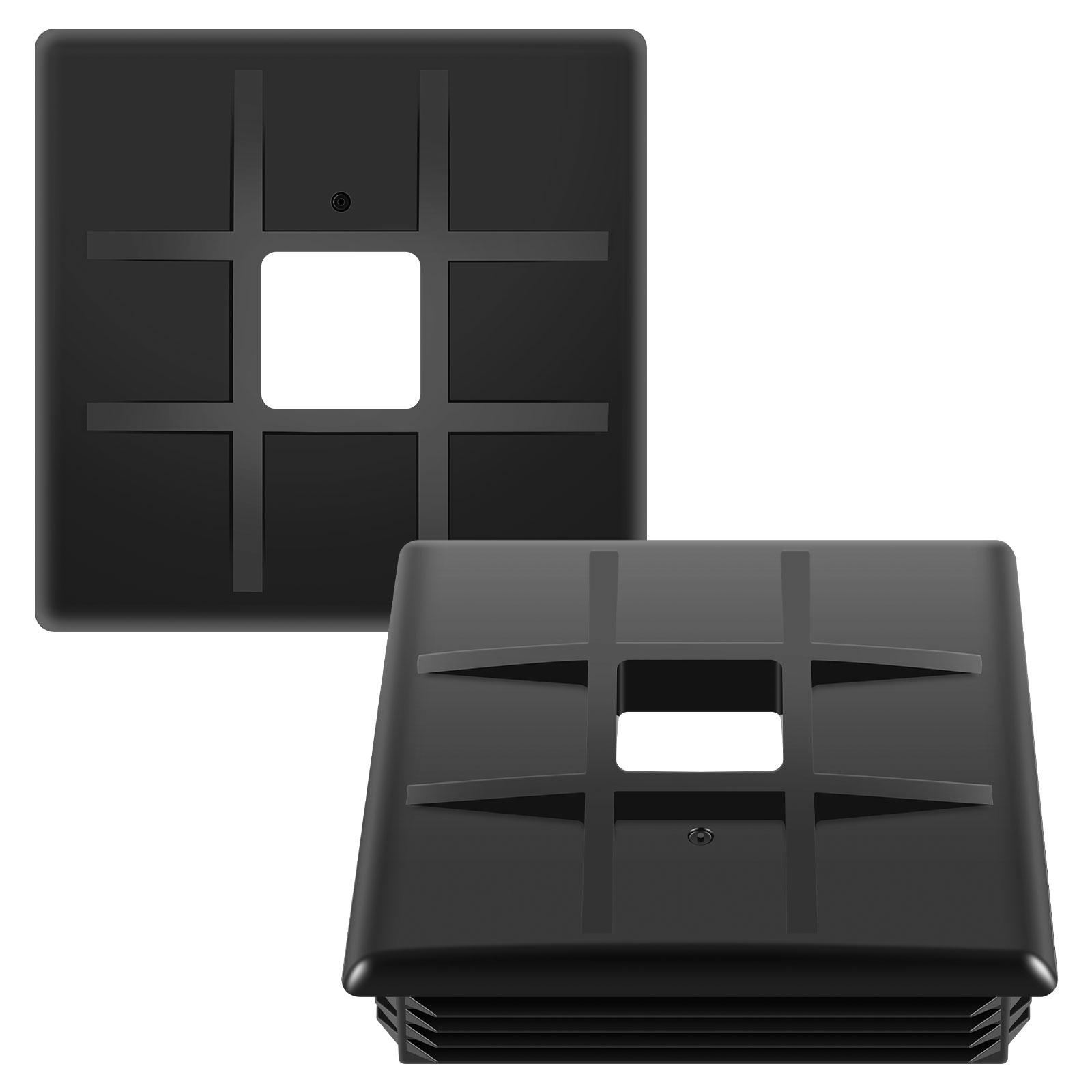 

2 шт. 4-дюймовая крышка для слива автофургона, заглушка для бампера, квадратная заглушка для слива автофургона, аксессуары с надежной защелкой для кемпера и туристического прицепа RV