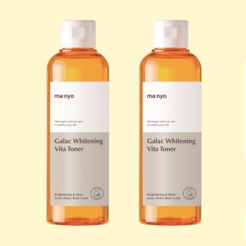 Manyofactory Galac Whitening Vita Toner 210ml X2 none