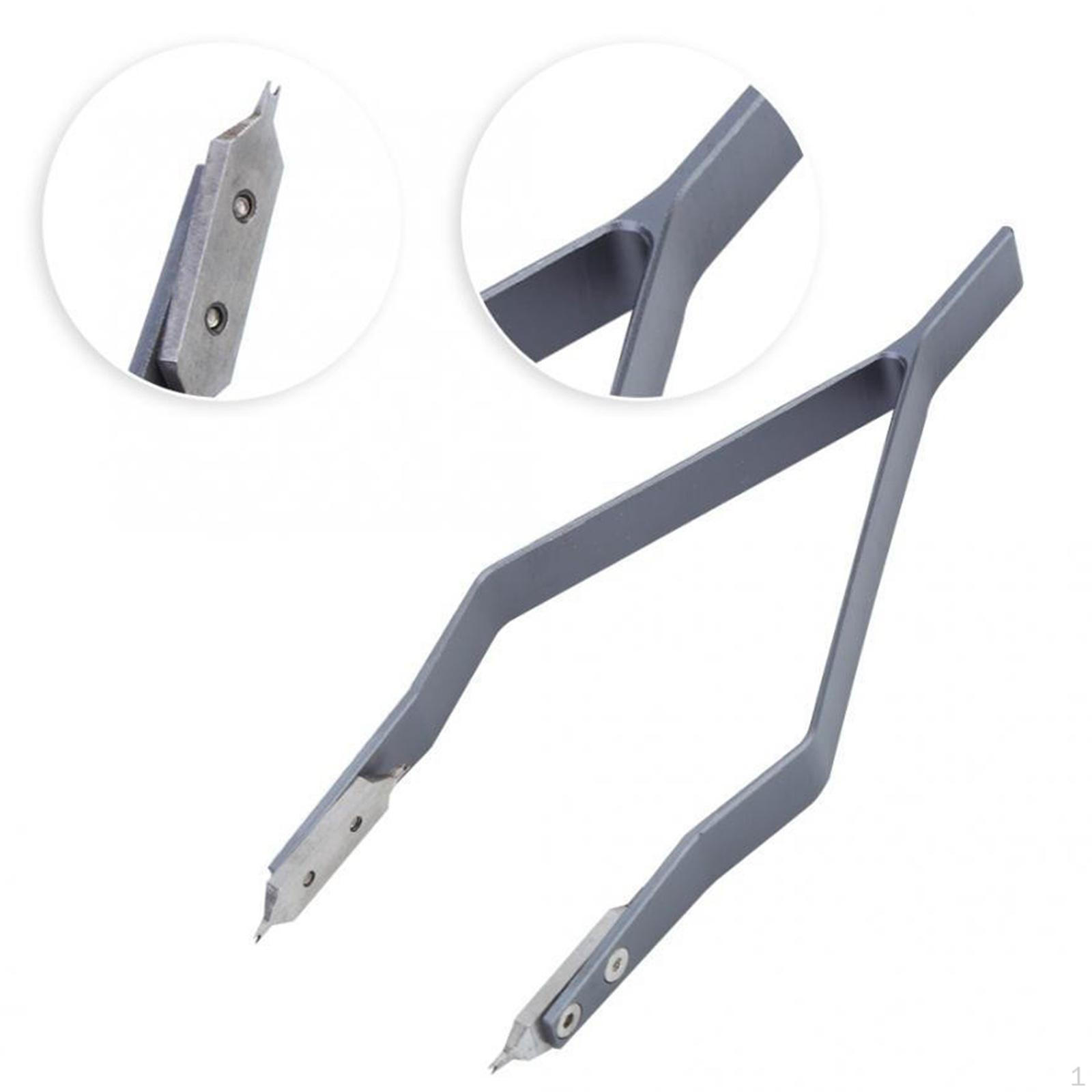 

Металлический инструмент для ремонта часов, сборка, инструмент из нержавеющей стали, V-образная выемка для часовщика серый