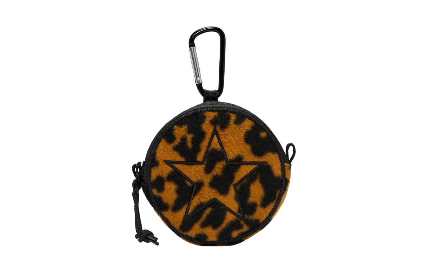 Converse Utility Pouch Polyester Coin Purse Regular Unisex Leopard Print 10023042-A01