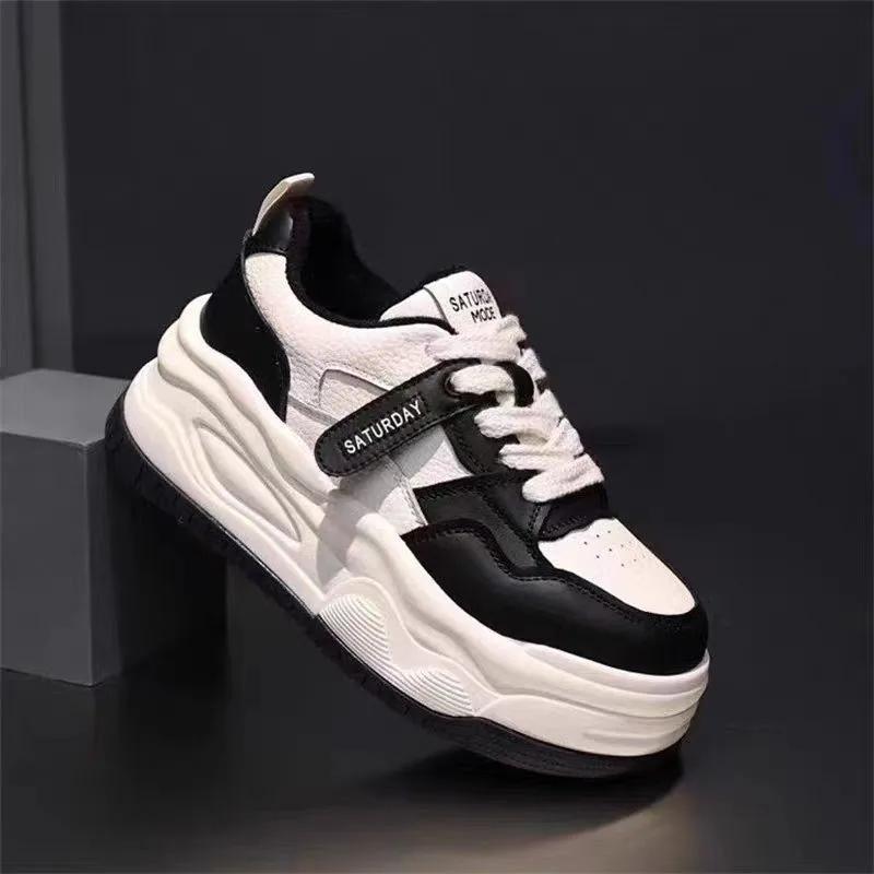 Hot Sale Women Sneakers PU Leather Women's Shoes Platform Casual Comfortable Spring Non-slip Flats Ladies Trainers Shoes