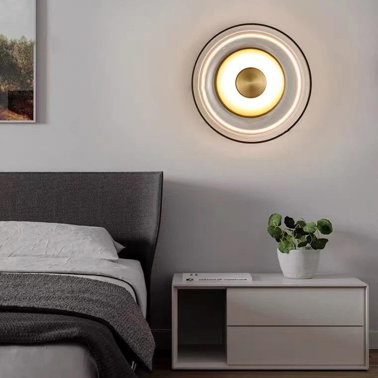 Nordic Postmodern Bedside Wall Lamp - Mid-Century Creative Glass Design for Bedroom & Living Room