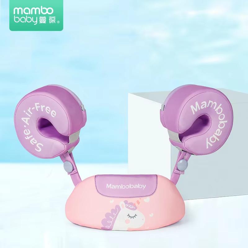 

Mambobaby Надувні нарукавники для плавання немовлят Навчальний поплавок-жилет для плавання з крильцями на руках Ненадувний поплавець для пляжу та басейну