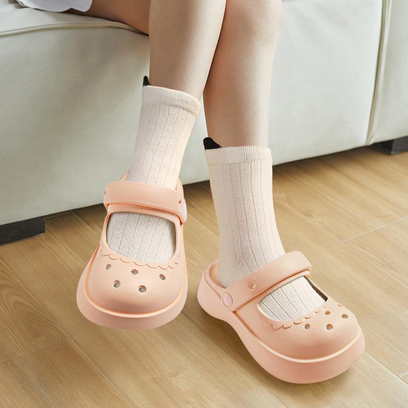 Garden Shoes Age-Size Female Parent-Child Beach Sandals Light Bottom Hole Shoes DIY