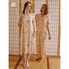 Cotton Silk Chinese Ancient Style Xia Yangqi Pajamas Skirts Tribute Satin Chinese Style Youthful-Looking Dress Chinese Style Midi Nightdress Female