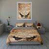 Handwritten text design. Bedding, Duvet cover sets, Duvet covers, Pillowcases, Birthday gifts (1 * Duvet Cover 2 * Pillowcases, without duvet insert)