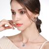 Niche jewelry Valentine's Day gift for girlfriend love diamond pendant s925 sterling silver necklace women