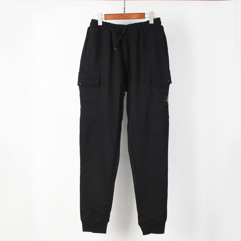 2024 European-American Men's Casual Loose Fit Stone Sweatpants for Autumn/Winter.