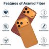 YTF-Carbon Magnetic Case For iPhone 17 Pro Aramid Carbon Fiber Cover For Magsafe 17 Pro Max Cover Mobile Phone Accessories