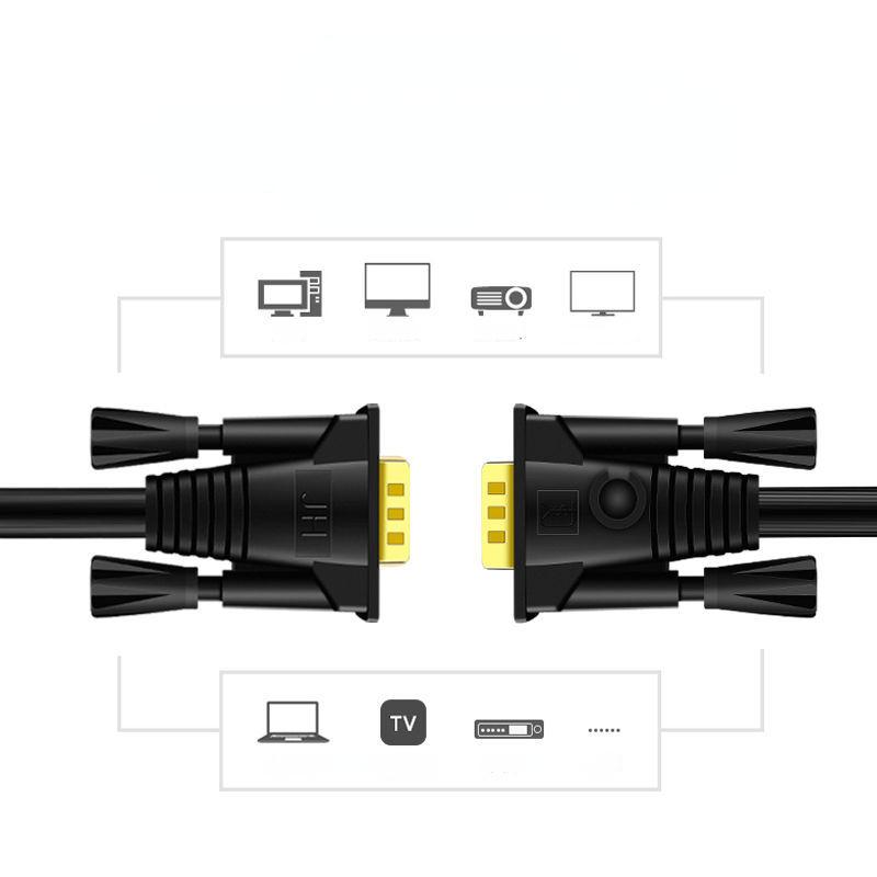 High Quality 1080p VGA Cable for Monitor and Projector - Perfect for Home and Office Use