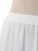 Gonna Chiffon Danza del Ventre da Donna Vita Elastica Volant a Cascata Spacco Laterale Costume da Ballo Svasato